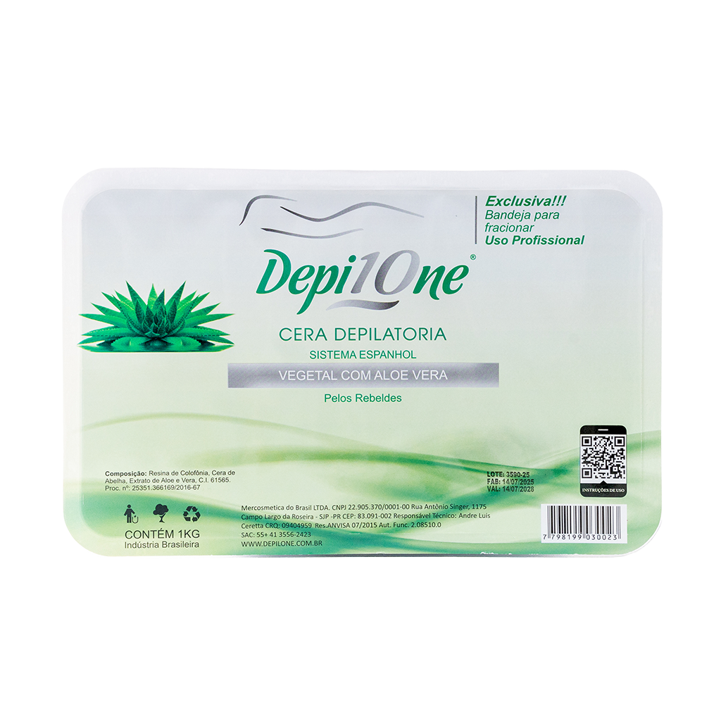 Cera Depilatória Aloe Vera 1kg