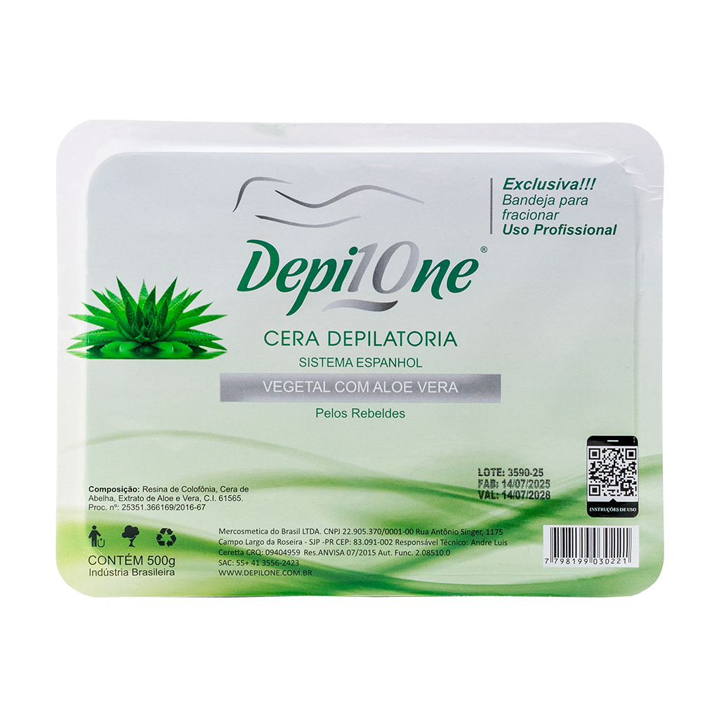 Cera Depilatória Aloe Vera 500g