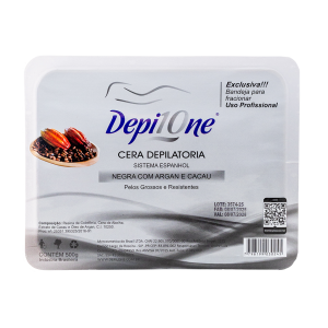 Cera Depilatória Negra com Argan e Cacau 500g