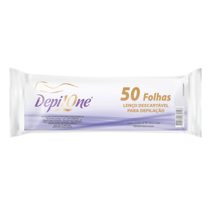 Lenço TNT Descartável para Depilação 50 folhas