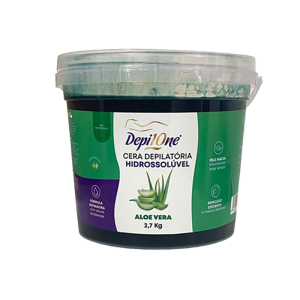 Cera Depilatória Hidrossolúvel Aloe Vera DepiOne 2,7 Kg