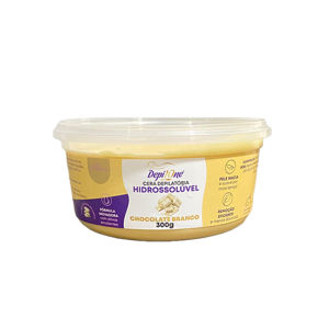 Cera Depilatória Hidrossolúvel Chocolate Branco DepiOne 300 g